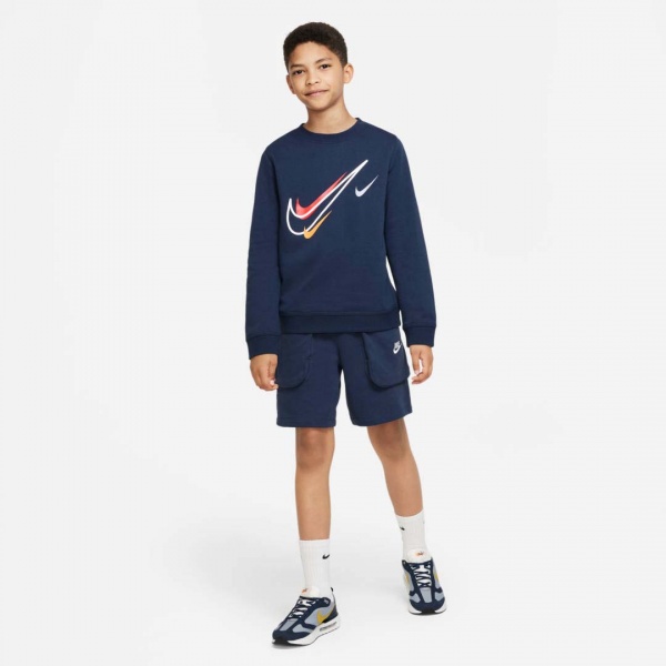 Світшот Nike SOS FLC CREW BB DX2296-410 р. M синій