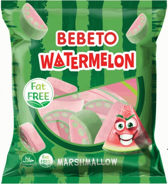 Маршмелоу BEBETO Кавун 12 шт 60 г 