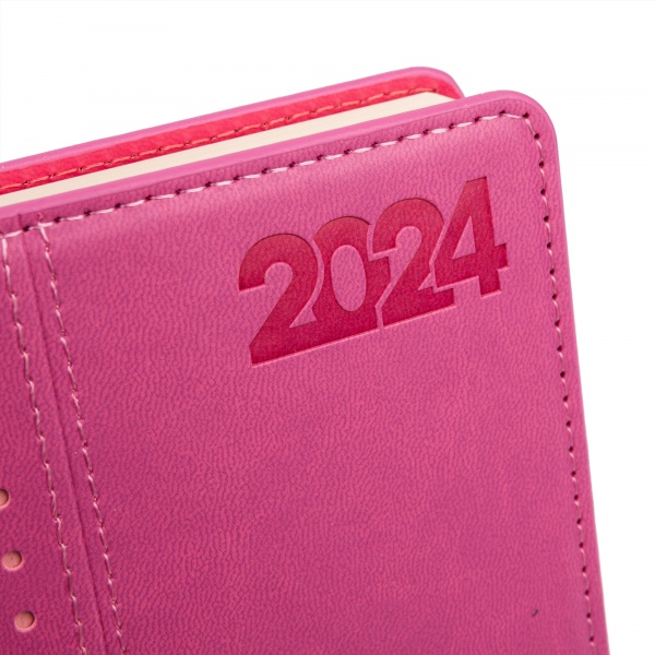 Щоденник датований сливовий 352 стор. Leo Planner Destiny A6 2024