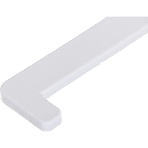 Торцева заглушка Унипласт 300х22х6 мм білий 