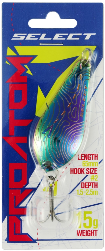 Блесна Select ProAtom 15.0g 65mm #14 15 г Блесна Select ProAtom 15.0g 65mm #14