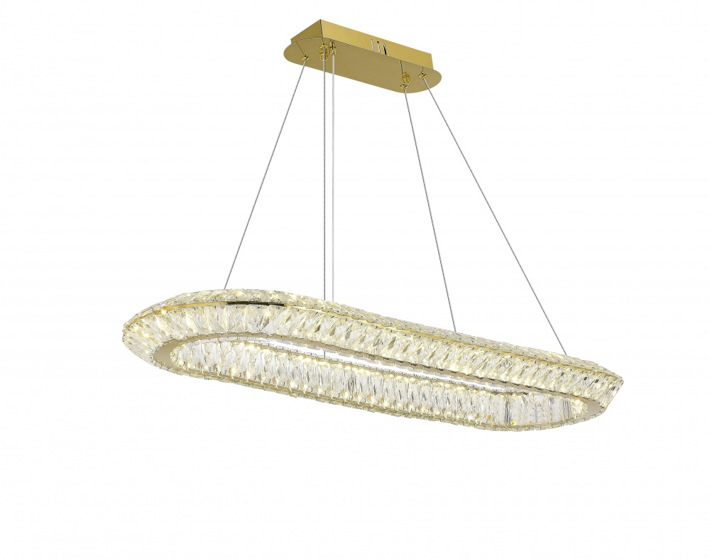 Люстра стельова Sensio Annora 67 Вт золотистий PA-7025-Ellipse