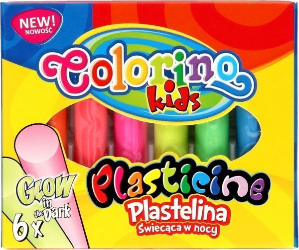 Пластилин GLOW 6 цветов 42734PTR Colorino