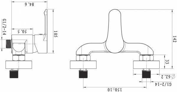 Смеситель для душа Mixxen Квинта MXAL0339