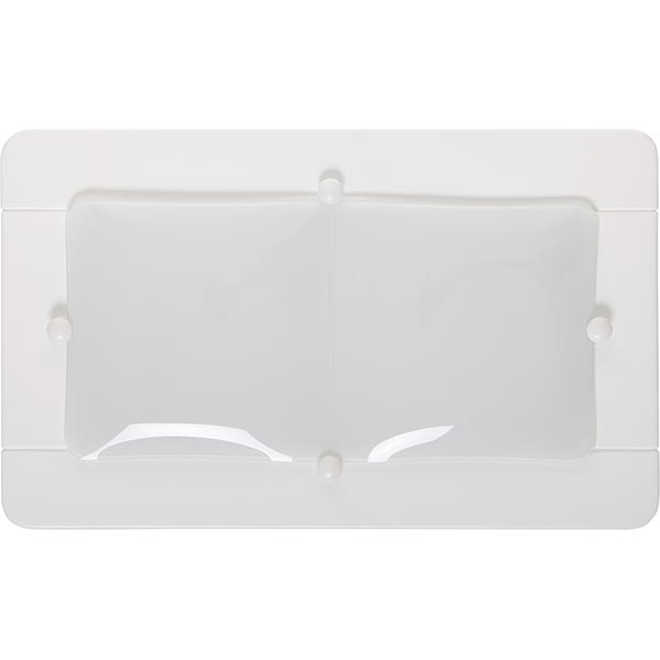 Світильник настінно-стельовий Vesta Light НББ 2x60 Вт E27 32222 Білий 