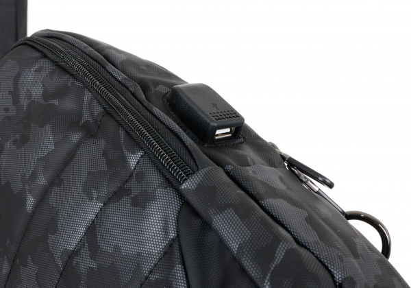 Сумка через плечо хаки черная