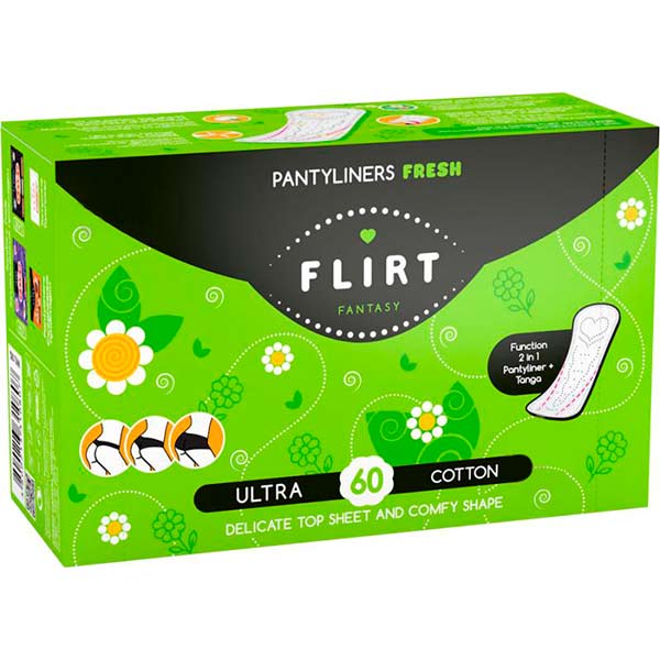 Прокладки ежедневные fantasy FLIRT ароматизированные normal 60 шт.