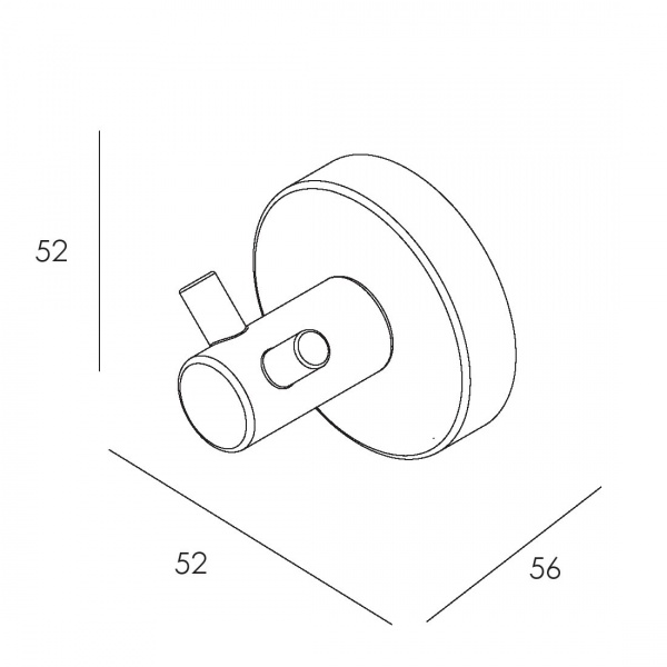 Крючок двойной Imprese Skala 102275 хром