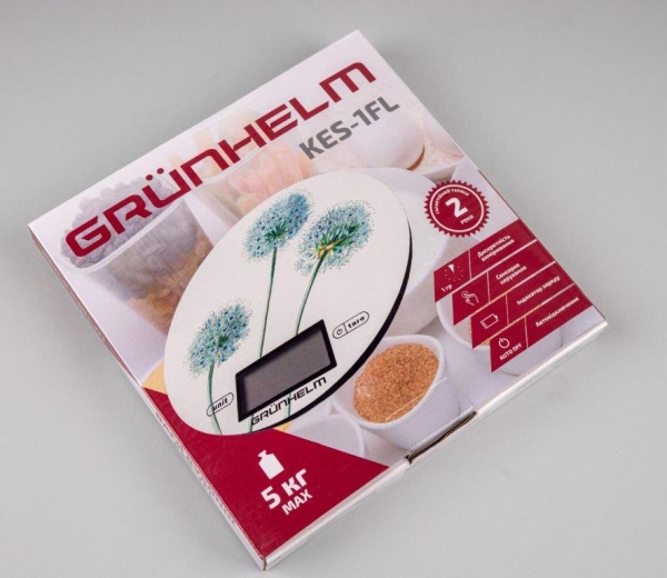 Весы кухонные Grunhelm KES-1FL 