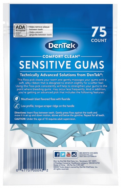Зубная нить-флосс Den Tek Sensitive Gums 1,5 м