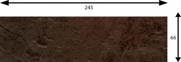 Клинкерная плитка Asti brown elewacja 24,5x6,6 (0,74) Ceramika Paradyz