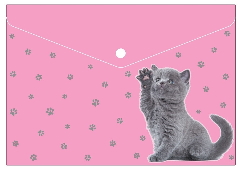 Папка-конверт A4 на кнопке 180 мкм глянец MX32012-14 Maxi