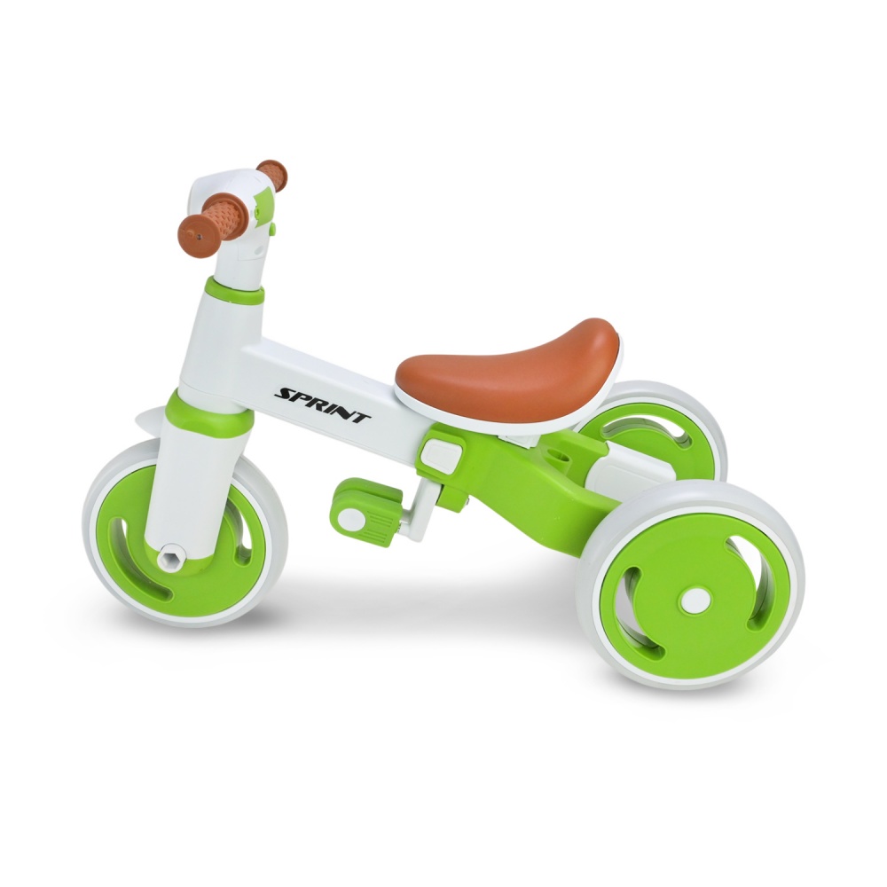 Велосипед трехколесный Shantou с родительской ручкой зеленый TR2605