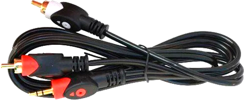 Кабель ЕМТ mini-jack 3,5 мм – 2xRCA 1,2 м черный 5-0200-1У 