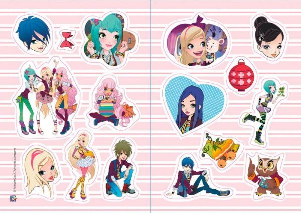 Книга «Rainbow. Королівська Академія. Розмальовка з наліпками. Чарівна колекція» 9786177591763