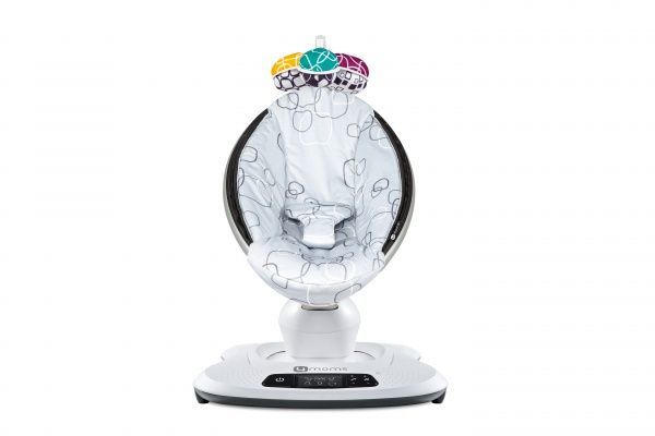 Крісло-гойдалка 4MOMS mamaRoo сріблясте Plush