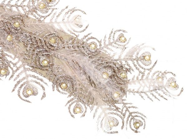 Декорация новогодняя Птичка с долгим хвостом 29 см EPI-EYJY7809-19 