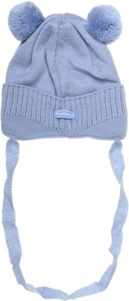 Шапочка дитяча для хлопчика Luna Kids р.36 синій із блакитним 2104 