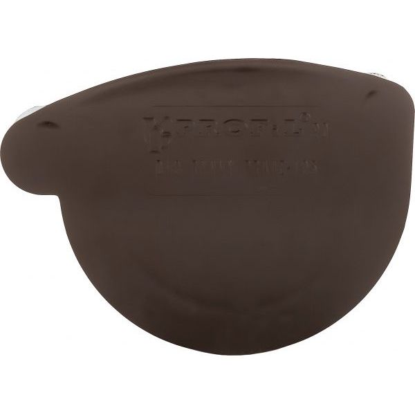 Заглушка ринви права PROFiL 90 мм коричневий 
