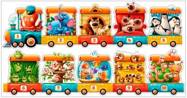 Игрушка-пазл Левеня Поезд