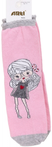 Носки для девочек ARTI 200145 р.7-8 розовый 