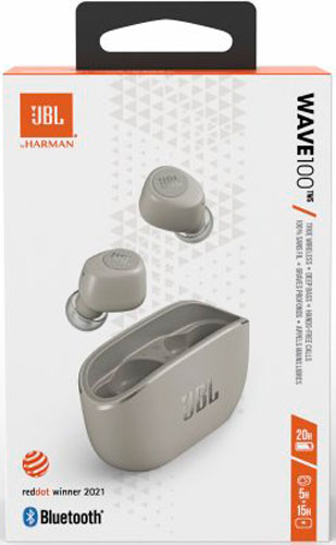Навушники JBL® Wave 100 TWS ivory (JBLW100TWSIVR) 