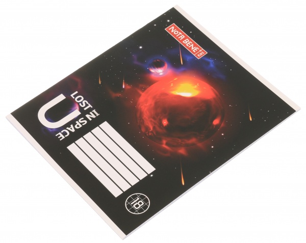 Тетрадь школьная Space скоба 18 листов в клетку Мечты сбываются