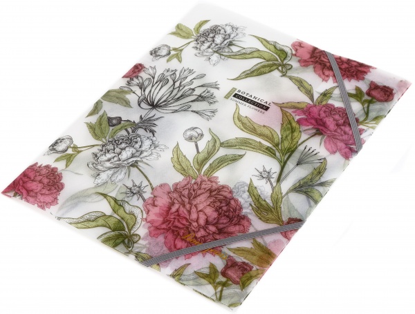 Папка на резинке A4 цветная печать P0144 в ассортименте Bourgeois 