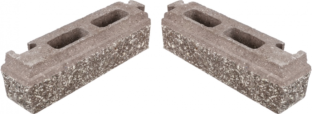 Элемент столба Кая 75x235x75 мм коричневый Моноліт-Брук