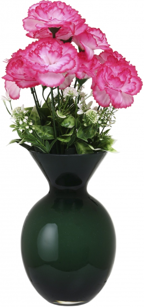 Ваза скляна Wrzesniak Glassworks Curve 20,3 см зелена 17-10762