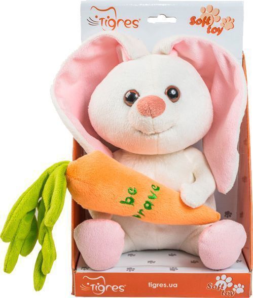 Мягкая игрушка Тигрес Зайчик Be Brave 22 см