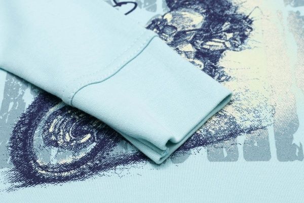 Піжама для хлопчиків Фламінго р.128 ментол/темно-синій 