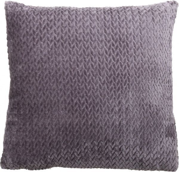 Подушка декоративна коса жакард 260 gsm 45x45 см сірий La Nuit 