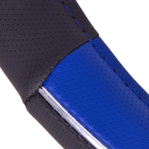 Чехол на руль Vitol JU 080204 BL L (25) черный с синим