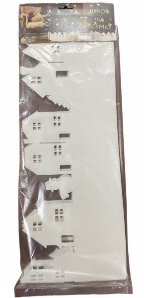 Декорация новогодняя белая войлок 1 м 