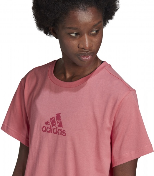 Футболка Adidas BRAND ICONS TEE GJ6537 р.M рожевий