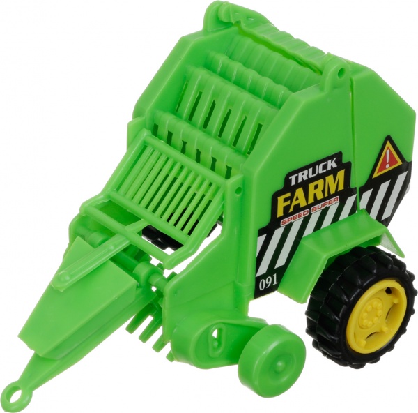 Игровой набор Shantou х6 шт. фермерский трактор с прицепами зеленый JY238796