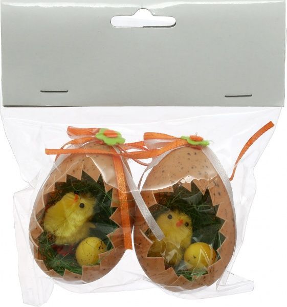 Декоративна підвіска Курчатко в яєчку 2 шт. SD12-H2276