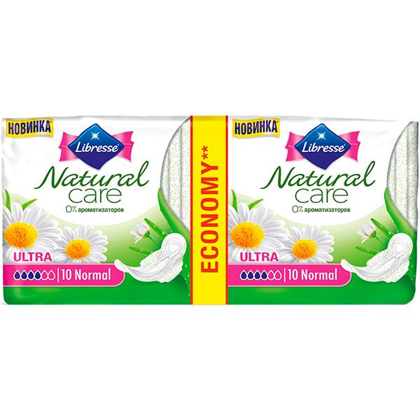 Прокладки гігієнічні Libresse Natural Care Normal normal 20 шт.