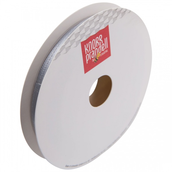 Стрічка декоративна Knorr Prandell Стрічка сатинова ribbon 6mm 10m silver 0,6 см 10 м срібний 