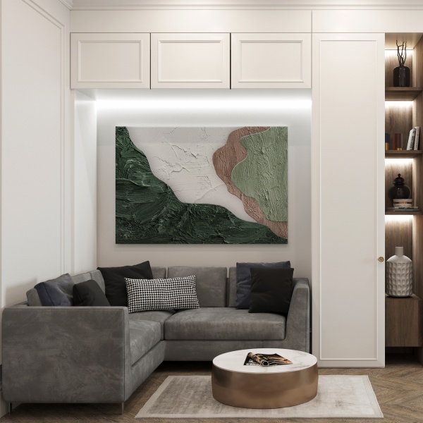 Картина на полотні Рельєфний малюнок 80x110 см WS Holst 2180420231 