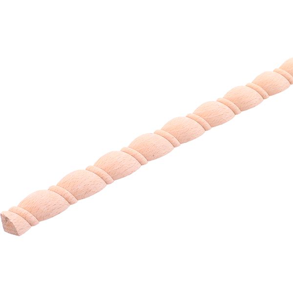 Штапик фигурный ЛІСБУДІНВЕСТ декоративный 19х19х1500 мм бук (Переплетение) 1 сорт