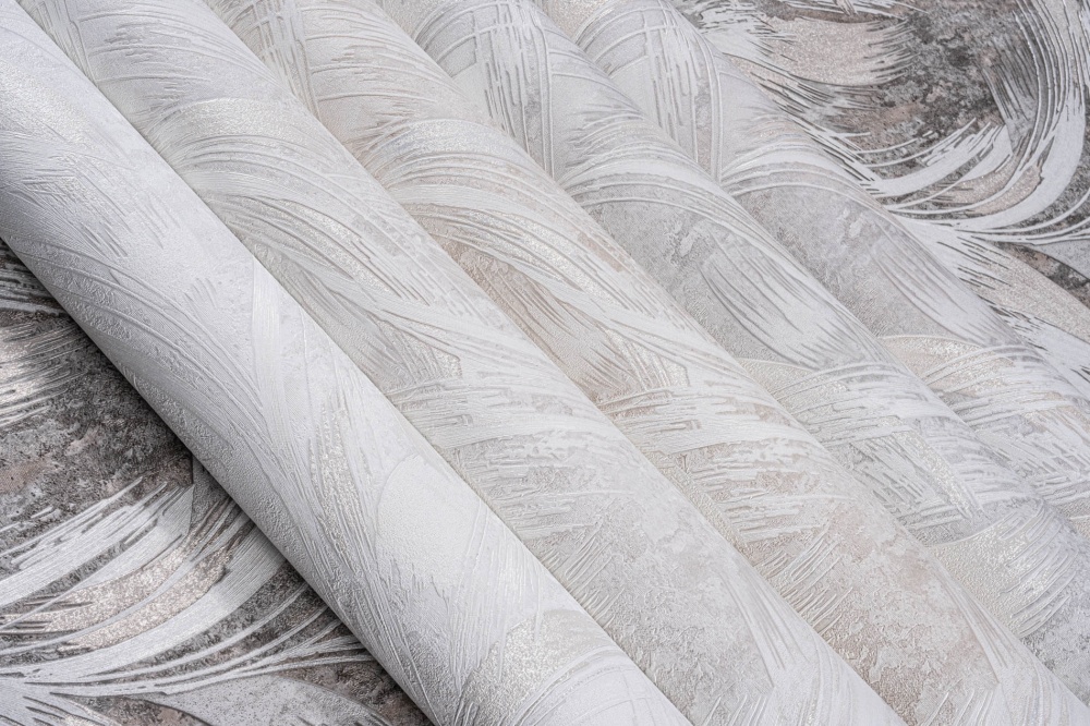 Шпалери вінілові на паперовій основі Слов'янські шпалери Le Grand gold Пір'їнка 2 4604-04 1,06x10,05 м