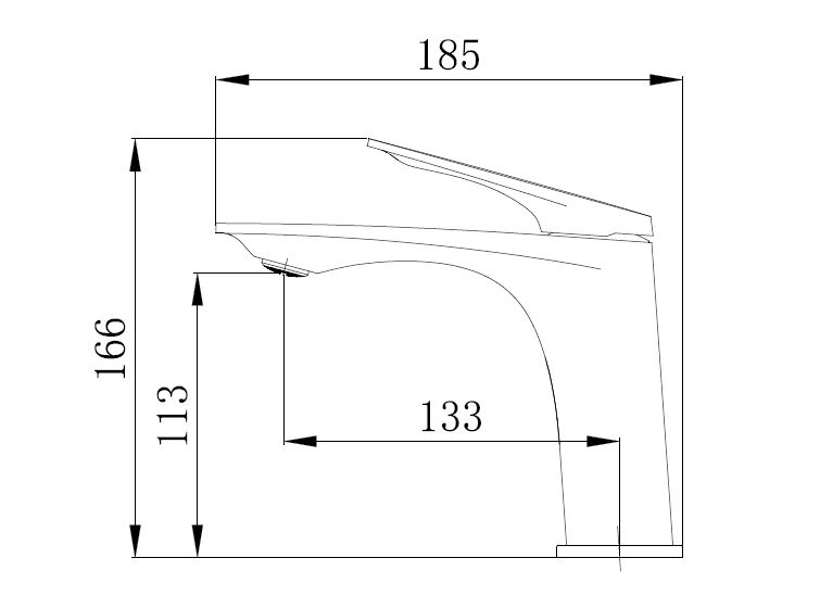 Смеситель для умывальника Mixxen IQ черный MXKL0675BL