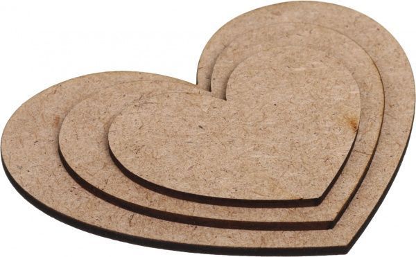 Набір заготовок Серце 3 шт. Роса 