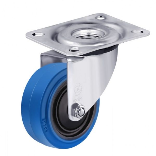 Колесо поворотное эластичная резина серия 29 d80 мм Rader