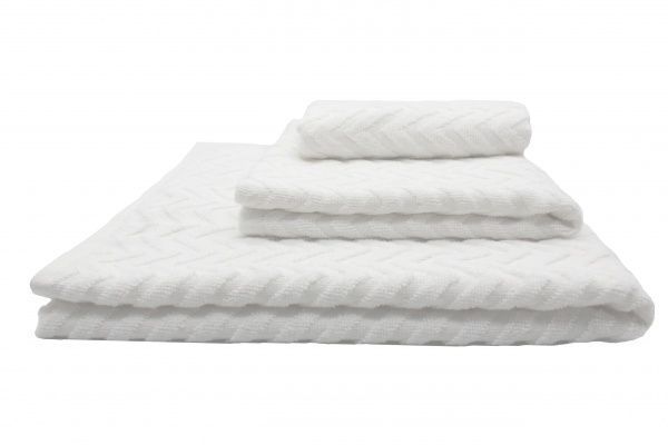 Рушник Зигзаги Ring 70x140 см молочний Simi 