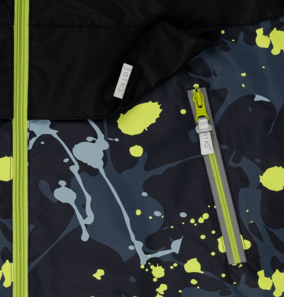 Куртка детская для мальчика JOIKS р.128 черный EW-06 