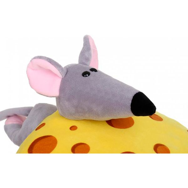 Подушка декоративная Сыр с мышкой 30x30 см