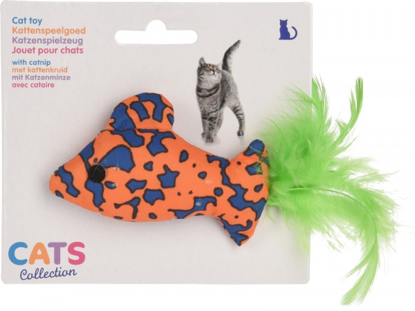 Іграшка для котів Рибка з м’ятою 7 см